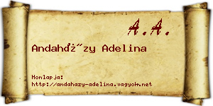 Andaházy Adelina névjegykártya